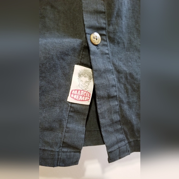 Marcel Hemp Men's Hemp Short Sleeve Button Up Shirt - Picture 8 of 16